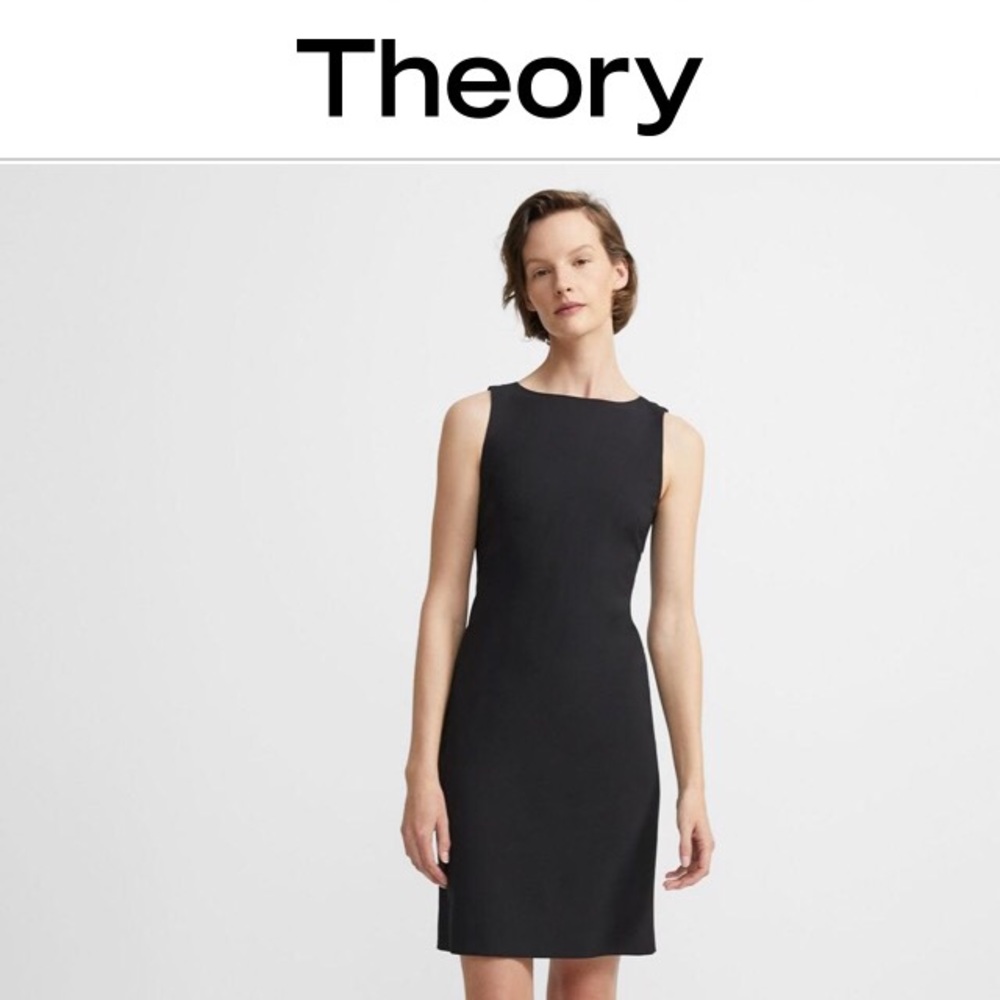Theory Sheath Dress in Stretch Wool